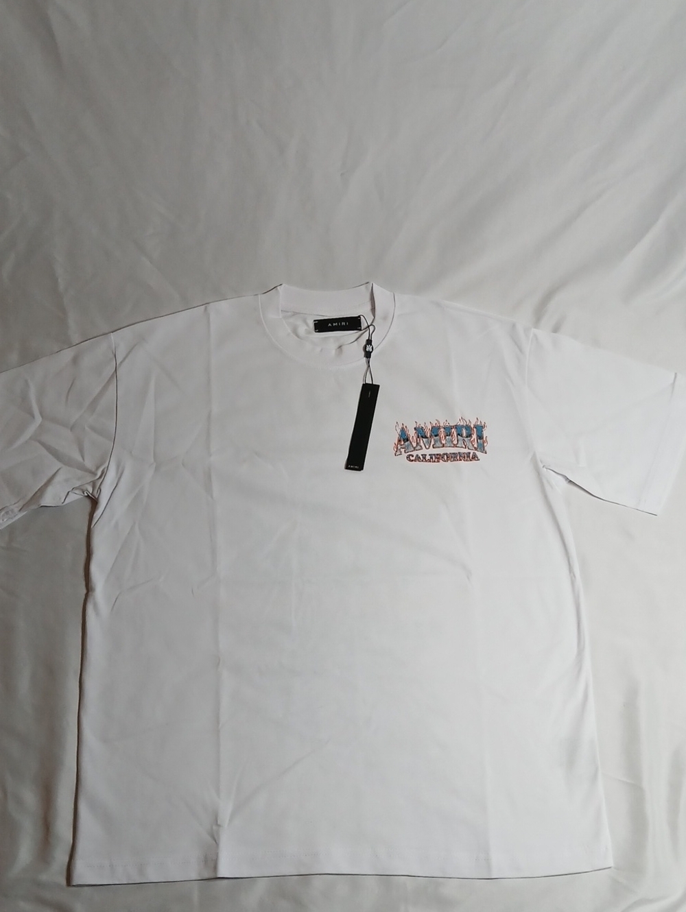 Amiri Sunny Place California White Short Sleeve Tee - Picture 1 of 5